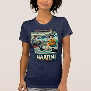 Martini Space Travel Poster Die Martini's 1957 T-Shirt
