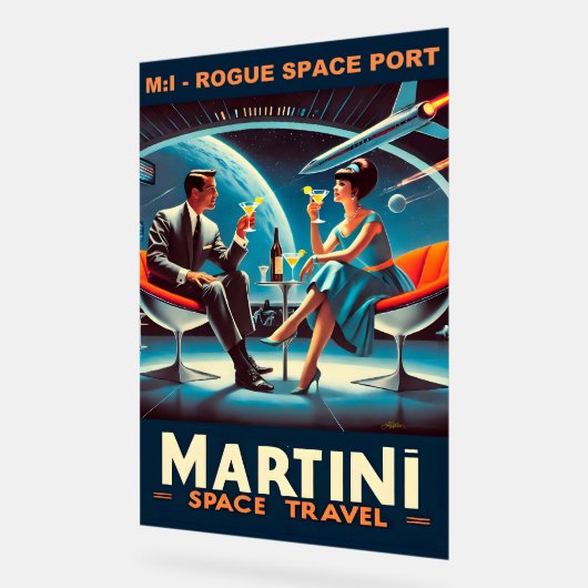 Martini Space Travel Poster Rogue Space Port (Winkel)