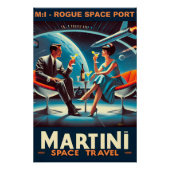 Martini Space Travel Poster Rogue Space Port (Vorderseite)