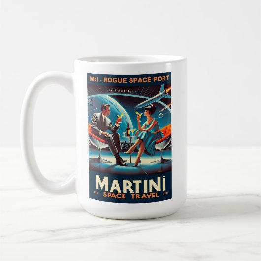 Martini Space Travel Poster Rogue Space Port Kaffeetasse (Links)