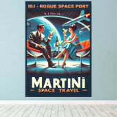 Martini Space Travel Poster Rogue Space Port Leinwanddruck (Insitu (Holzboden))