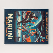Martini Space Travel Poster Rogue Space Port Puzzle (Horizontal)