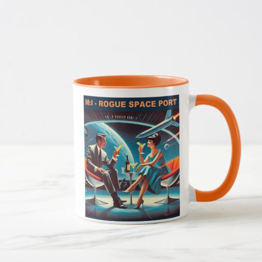 Martini Space Travel Poster Rogue Space Port Tasse (Rechts)