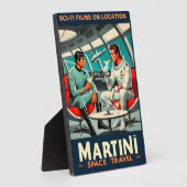 Martini Space Travel Poster Sci-Fi-Filme im Weltra Fotoplatte (Seite)