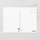 Martini Space Travel Poster Sci-Fi-Filme im Weltra Postkarte (Rückseite)