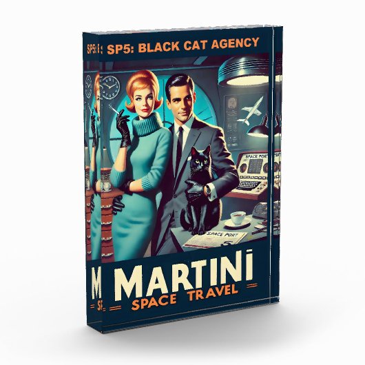 Martini Space Travel Poster SP5: Black Cat Agency Fotoblock (Links)