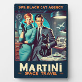 Martini Space Travel Poster SP5: Black Cat Agency Fotoplatte (Vorderseite)