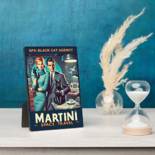 Martini Space Travel Poster SP5: Black Cat Agency Fotoplatte