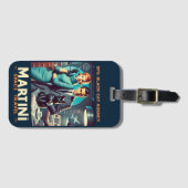 Martini Space Travel Poster SP5: Black Cat Agency Gepäckanhänger (Vorderseite (Horizontal))