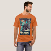 Martini Space Travel Poster SP5: Black Cat Agency T-Shirt (Vorne ganz)