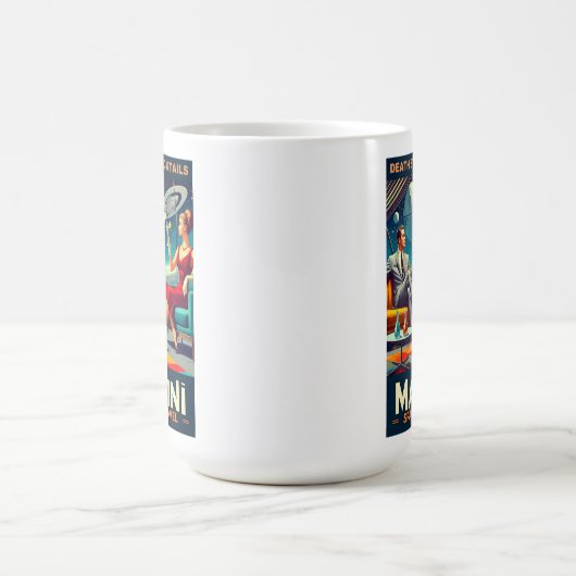 Martini Space Travel Posters Death Star Cocktails Kaffeetasse (Mittel)