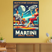 Martini Space Travel Posters Death Star Cocktails Leinwanddruck (Insitu (Wohnzimmer))