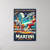 Martini Space Travel Posters Death Star Cocktails Leinwanddruck (Vorderseite)