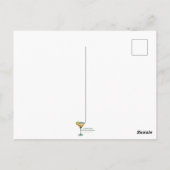 Martini Space Travel Posters Death Star Cocktails Postkarte (Rückseite)