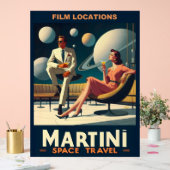 Martini Space Travel Posters Film Locations Acrylschild (Hochzeit)