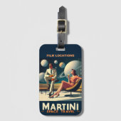Martini Space Travel Posters Film Locations Gepäckanhänger (Vorderseite Vertikal)