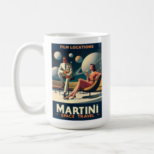 Martini Space Travel Posters Film Locations Kaffee Kaffeetasse (Links)