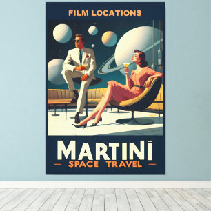 Martini Space Travel Posters Film Locations Leinwanddruck