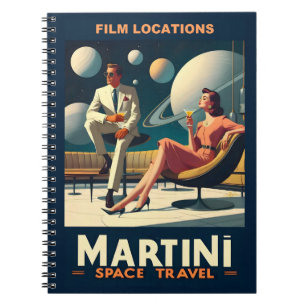 Martini Space Travel Posters Film Locations Notizblock