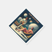 Martini Space Travel Posters Film Locations Serviette (Ecke)