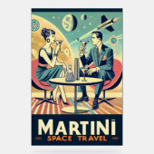 Martini Space Travel Posters Flight Crew Acrylschild (Vorderseite)