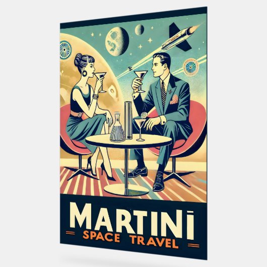 Martini Space Travel Posters Flight Crew Acrylschild (Winkel)