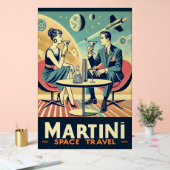 Martini Space Travel Posters Flight Crew Acrylschild (Hochzeit)