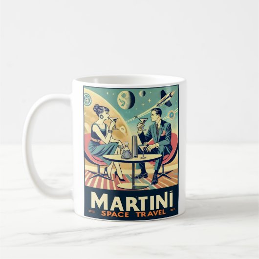 Martini Space Travel Posters Flight Crew Kaffeetasse (Links)