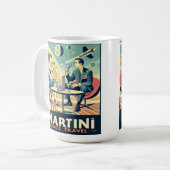 Martini Space Travel Posters Flight Crew Kaffeetasse (Vorderseite Links)