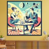 Martini Space Travel Posters Flight Crew Leinwanddruck (Insitu (Wohnzimmer))