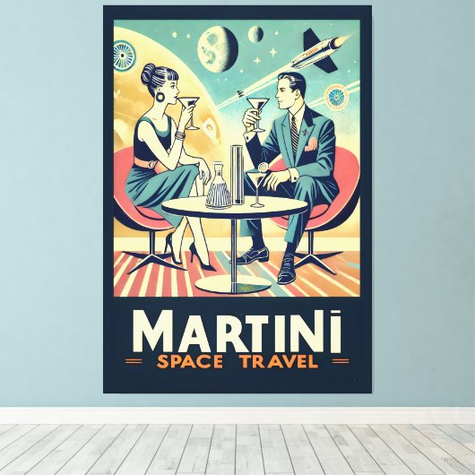 Martini Space Travel Posters Flight Crew Leinwanddruck (Insitu (Holzboden))