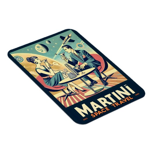 Martini Space Travel Posters Flight Crew Magnet (Rechte Seite)