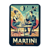 Martini Space Travel Posters Flight Crew Magnet (Vertikal)