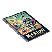 Martini Space Travel Posters Flight Crew Notizblock (Rechte Seite)