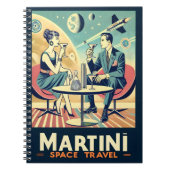 Martini Space Travel Posters Flight Crew Notizblock (Vorderseite)