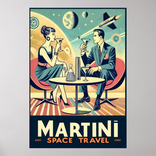 Martini Space Travel Posters Flight Crew Poster (Vorne)