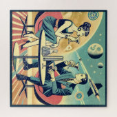 Martini Space Travel Posters Flight Crew Puzzle (Horizontal)