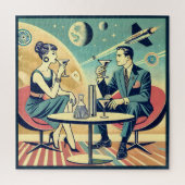 Martini Space Travel Posters Flight Crew Puzzle (Vertikal)