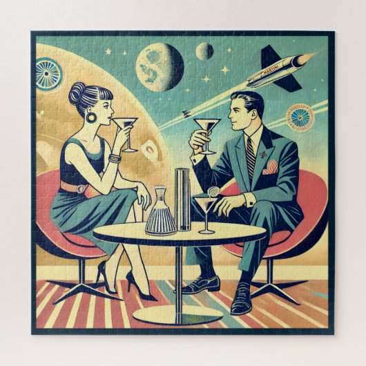 Martini Space Travel Posters Flight Crew Puzzle (Vertikal)