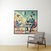 Martini Space Travel Posters Flight Crew Wandteppich (Beispiel)