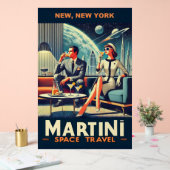 Martini Space Travel Posters New, New York Acrylschild (Hochzeit)