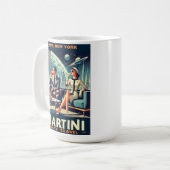 Martini Space Travel Posters New, New York Kaffeetasse (Vorderseite Links)