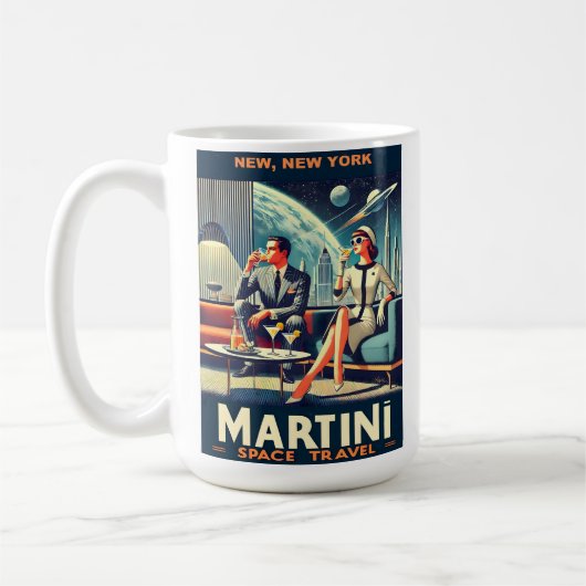 Martini Space Travel Posters New, New York Kaffeetasse (Links)