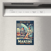 Martini Space Travel Posters New, New York Magnet (In Situ (Geschirrspüler))