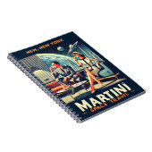 Martini Space Travel Posters New, New York Notizblock (Rechte Seite)