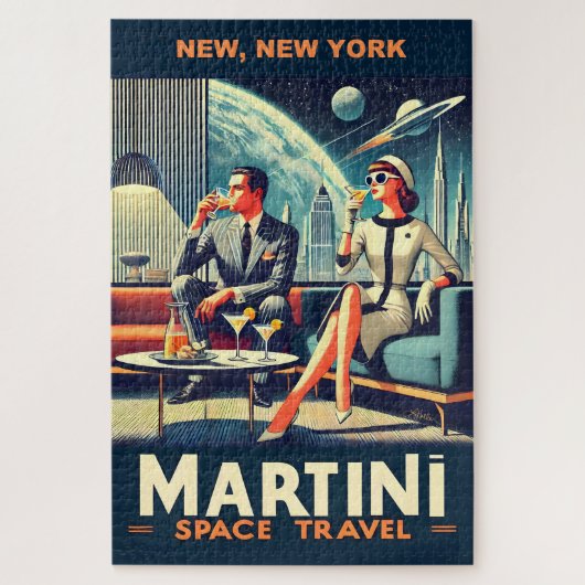 Martini Space Travel Posters New, New York Puzzle (Vertikal)