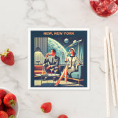 Martini Space Travel Posters New, New York Serviette (Beispiel)