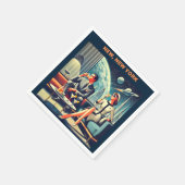 Martini Space Travel Posters New, New York Serviette (Ecke)