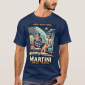 Martini Space Travel Posters New, New York T-Shirt (Vorderseite)