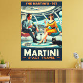 Martini Space Travel Posters The Martini's 1957 Leinwanddruck (Insitu (Wohnzimmer))